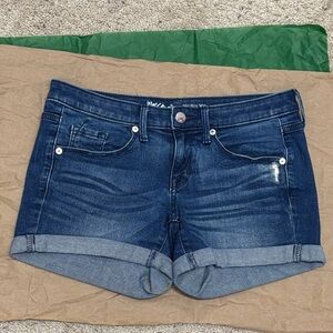Mossimo Supply Co. Dark Blue Jean Shorts